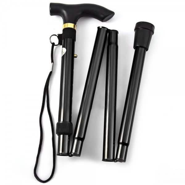 Portable Aluminum Folding Walking Travel Stick Cane DailySale