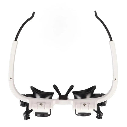 2-LED Head-Mounted Magnifier Glasses – 8x/15x/23x with Repair Light DailySale