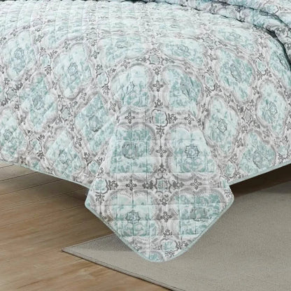 3-Piece Set: Bibb Home Printed Reversible Quilt Set DailySale