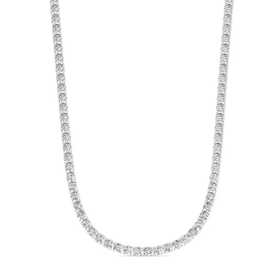 16 CTW Lab Grown Diamond Tennis Necklace – 14kt White Gold, 18’’ DailySale