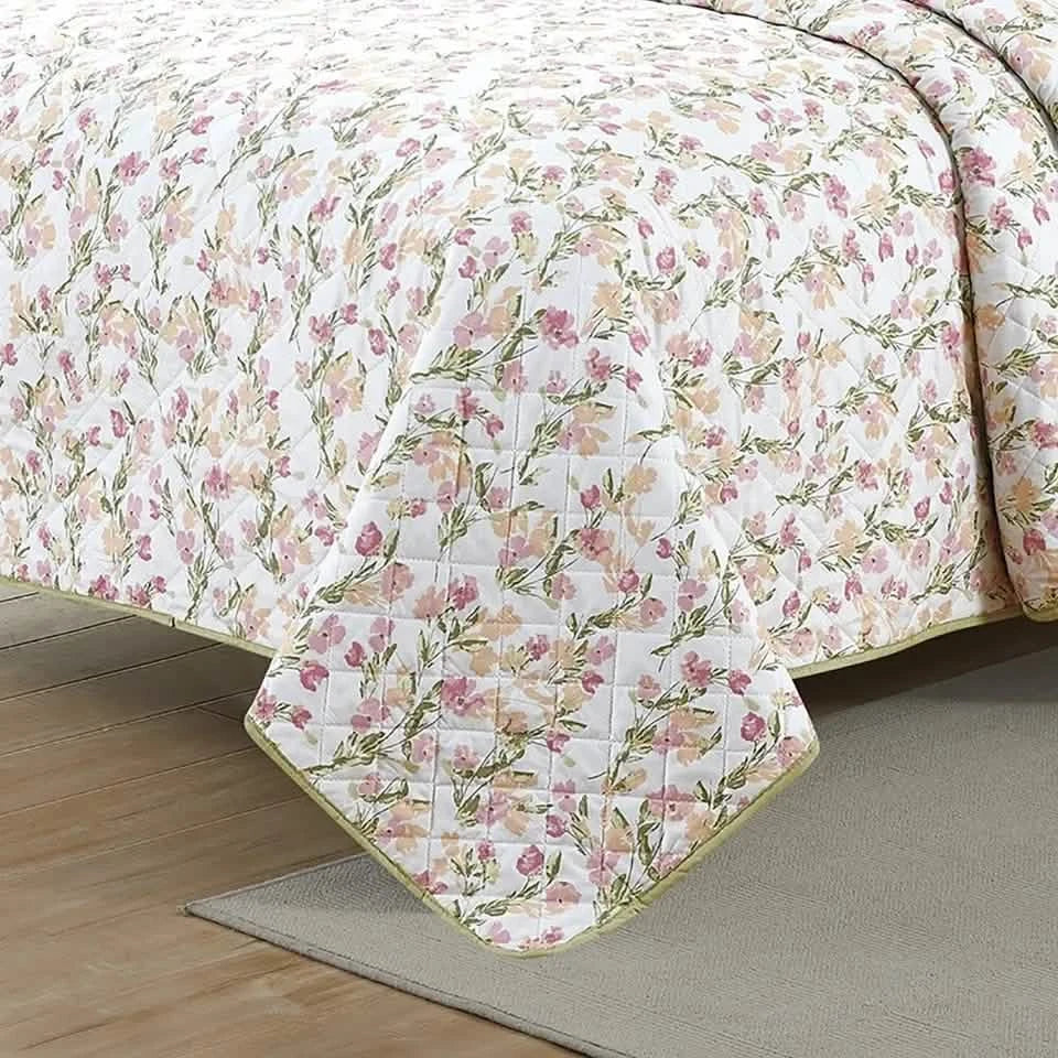 3-Piece Set: Bibb Home Printed Reversible Quilt Set DailySale