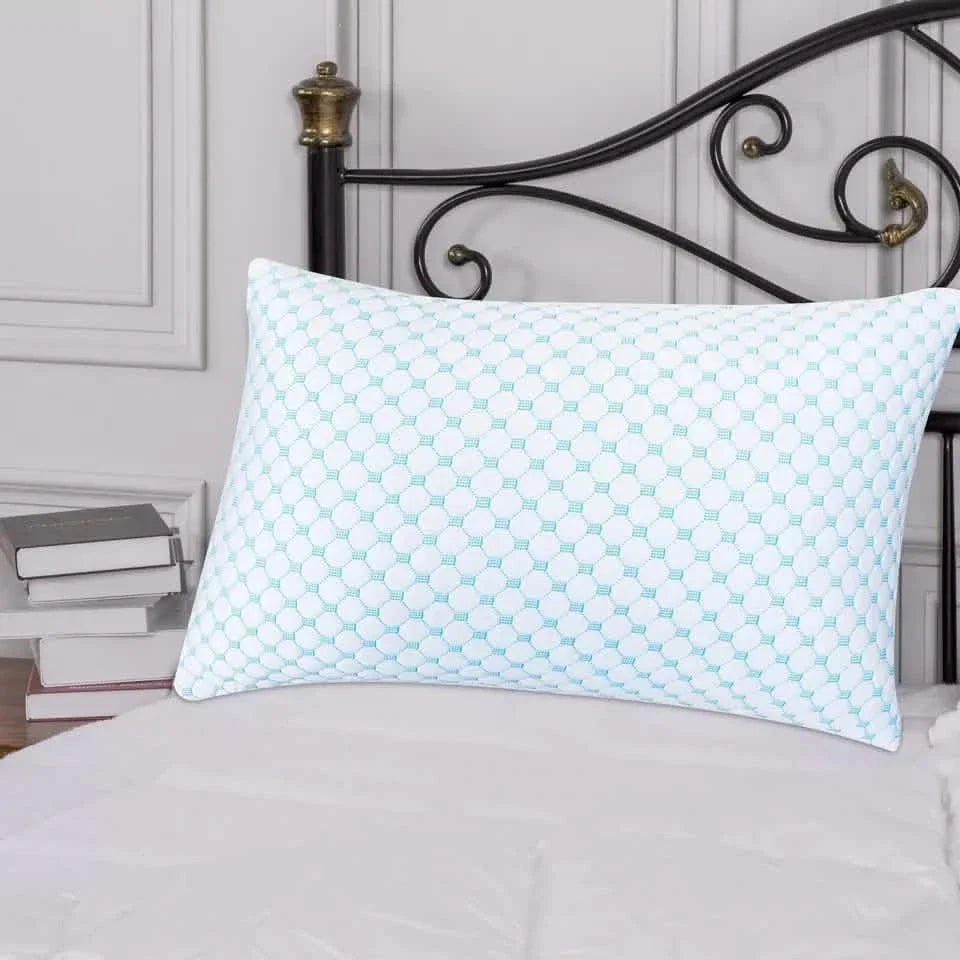 Bibb Home Cooling Memory Foam Pillow with Removable Cover DailySale