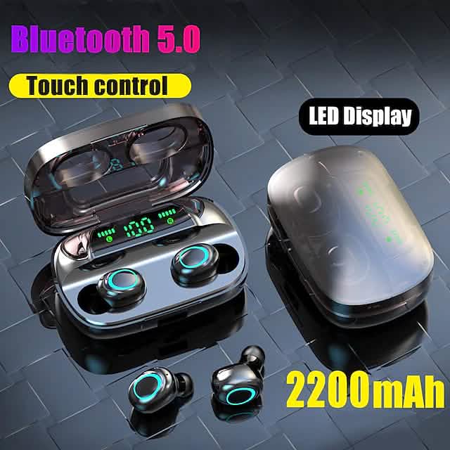 S11 True Wireless Headphones TWS Earbuds Bluetooth 4.0 Stereo Dual Drivers with Microphone DailySale
