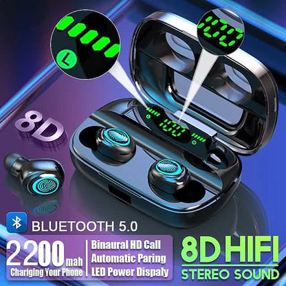 S11 True Wireless Headphones TWS Earbuds Bluetooth 4.0 Stereo Dual Drivers with Microphone DailySale