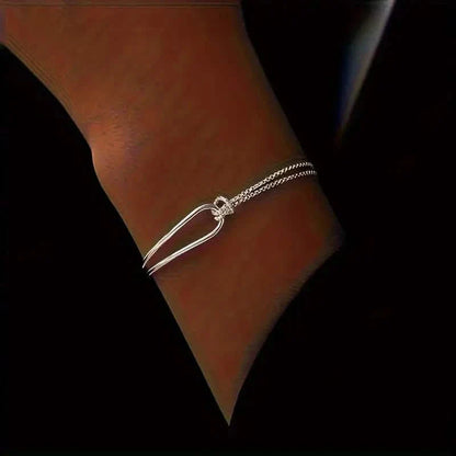 S925 Hypoallergenic Minimalist Geometric Collage Bracelet DailySale