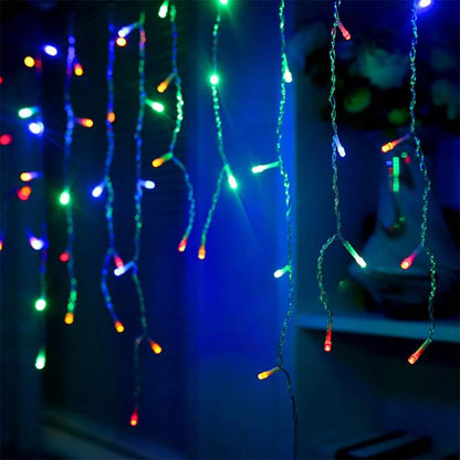 Safety Voltage Operated 300 LED Curtains Light DailySale