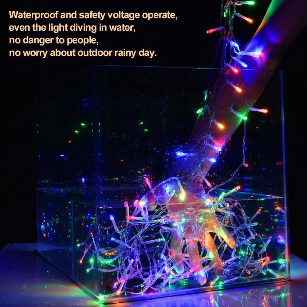 Safety Voltage Operated 300 LED Curtains Light DailySale