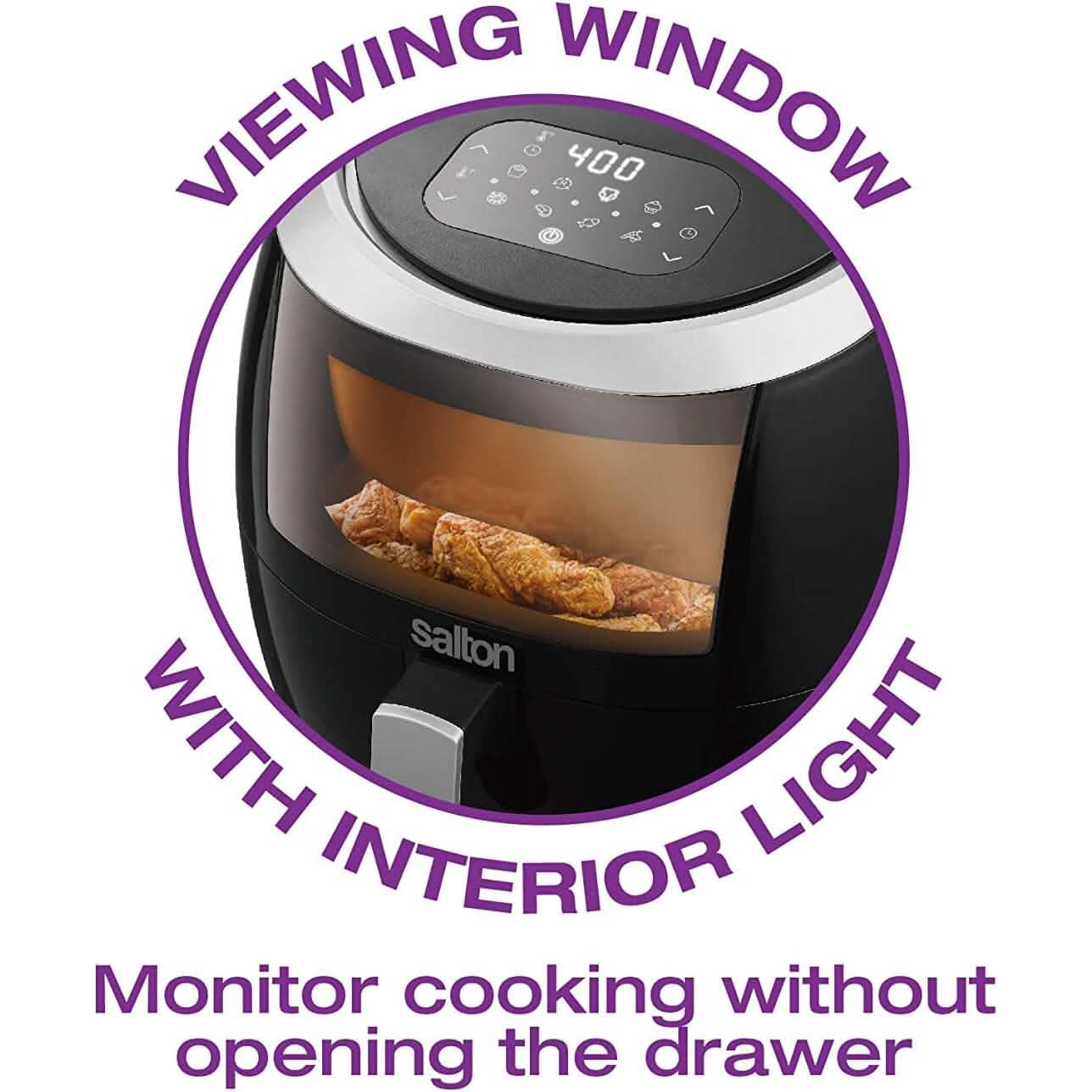 Salton Air Fryer XXL with Viewing Window - 8L DailySale