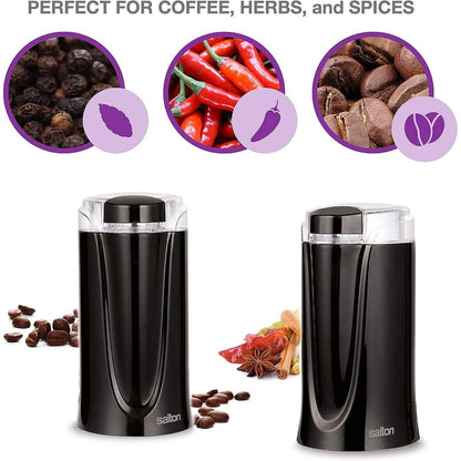 Salton Coffee, Spice & Herb Electric Grinder - Black DailySale