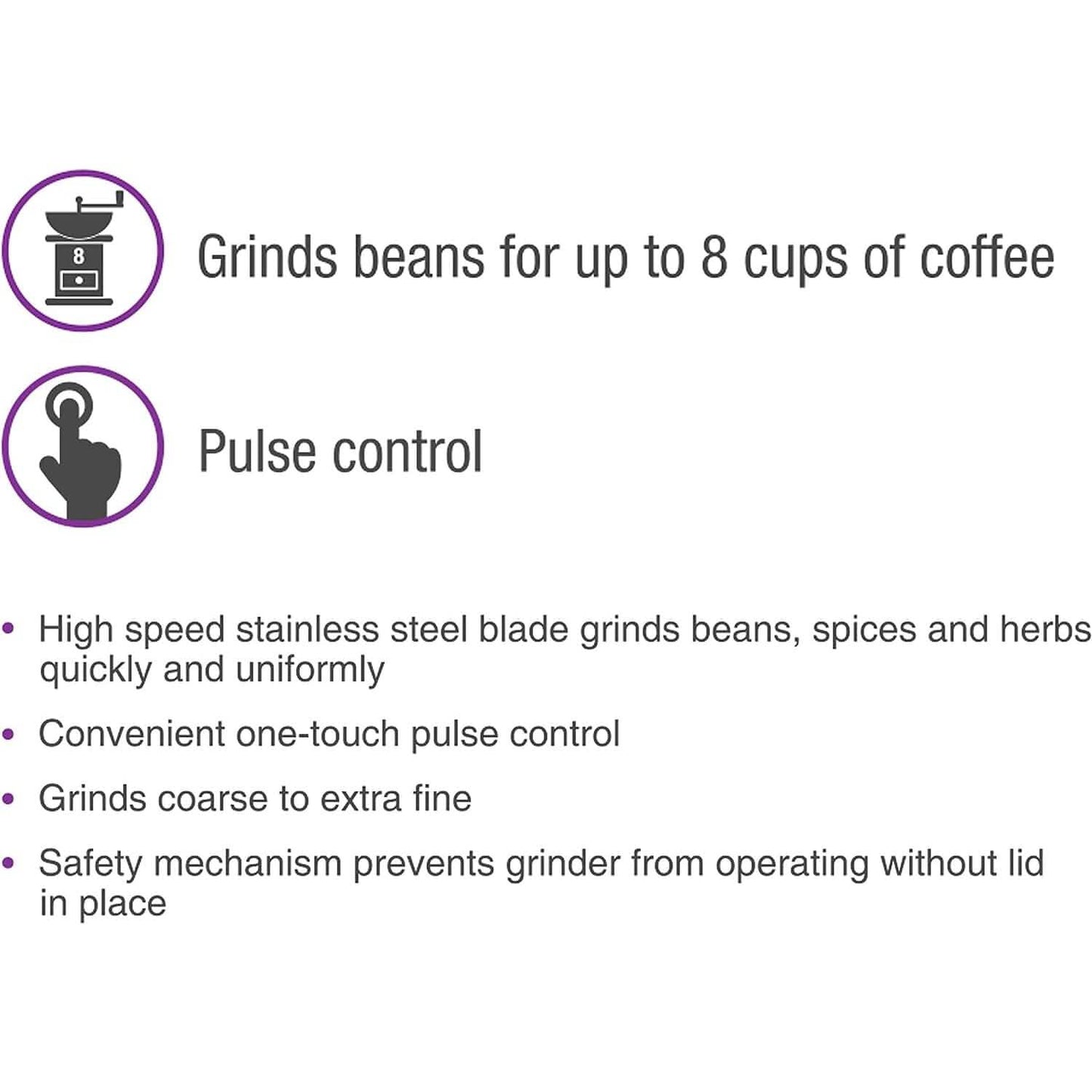 Salton Coffee, Spice & Herb Electric Grinder - Black DailySale