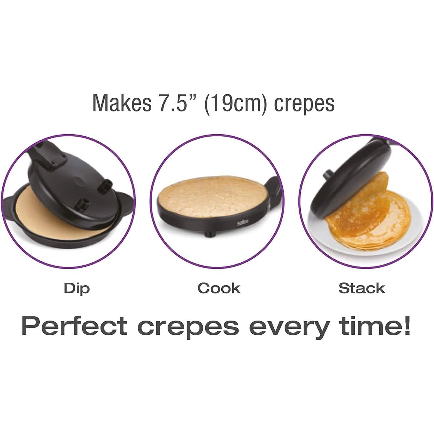 Salton Corded Crepe Maker DailySale