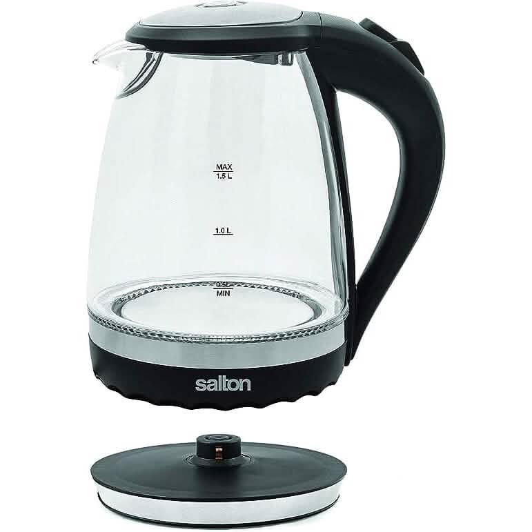Salton Cordless Electric Glass Kettle DailySale