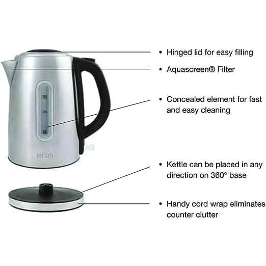 Salton Cordless Electric Stainless Steel Kettle DailySale