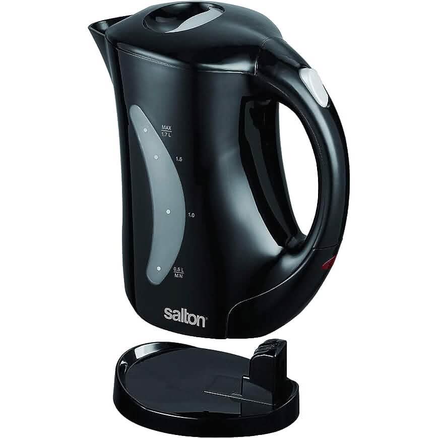Salton Cordless Jug Kettle 1.7 Liter/Quart - Black DailySale