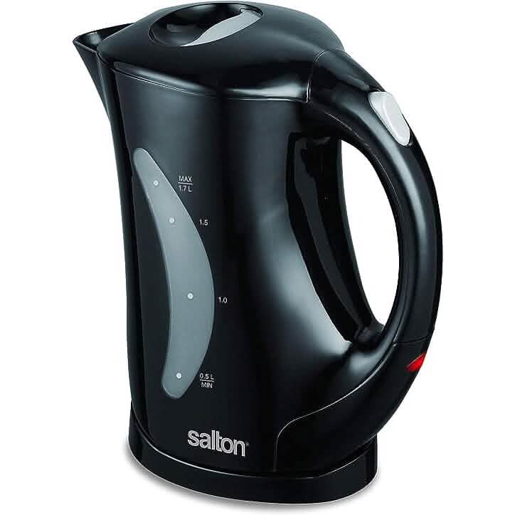 Salton Cordless Jug Kettle 1.7 Liter/Quart - Black DailySale
