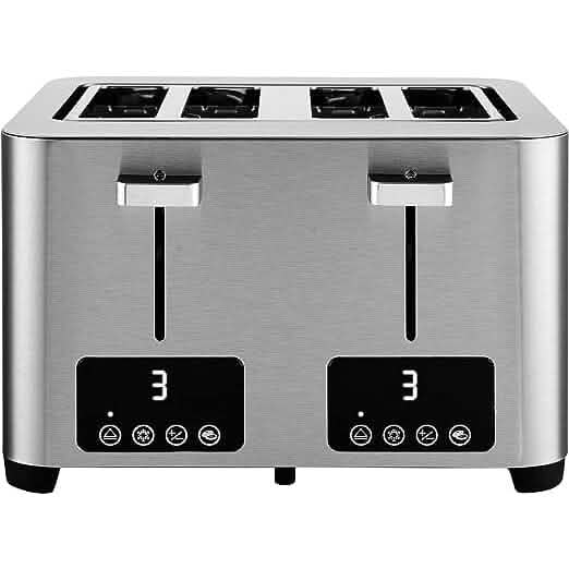 Salton Digital 4 Slice Toaster - Stainless Steel DailySale