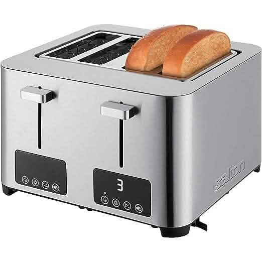 Salton Digital 4 Slice Toaster - Stainless Steel DailySale