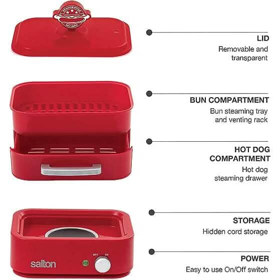 Salton Hot Dog Food Steamer DailySale