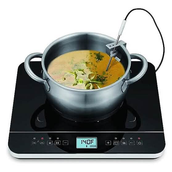 Salton Induction Cooktop with Temperature Probe DailySale