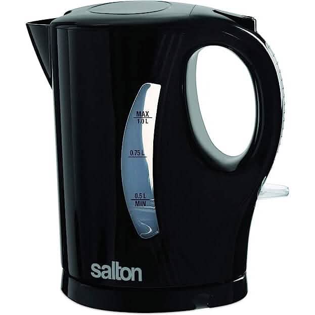Salton Jug Kettle 1 .0 L/Qt - Black, Cordless DailySale