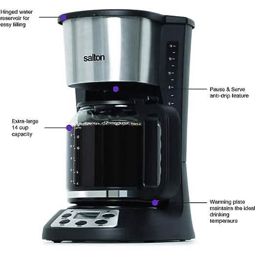 Salton Jumbo Java Coffee Maker 14 Cup DailySale