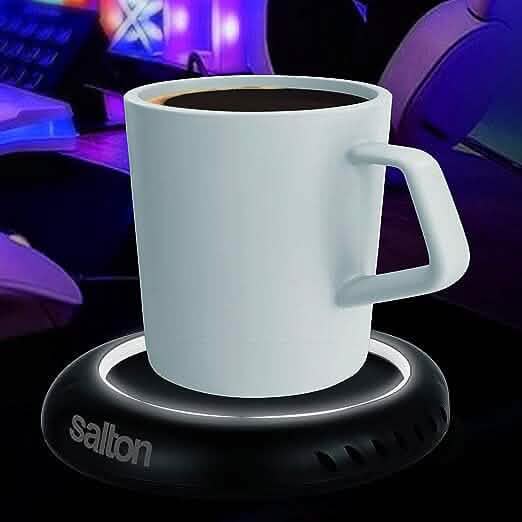Salton LED Lit Coffee Mug & Tea Cup Warmer DailySale