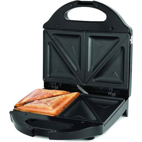 Salton Pocket Sandwich Maker - Black DailySale