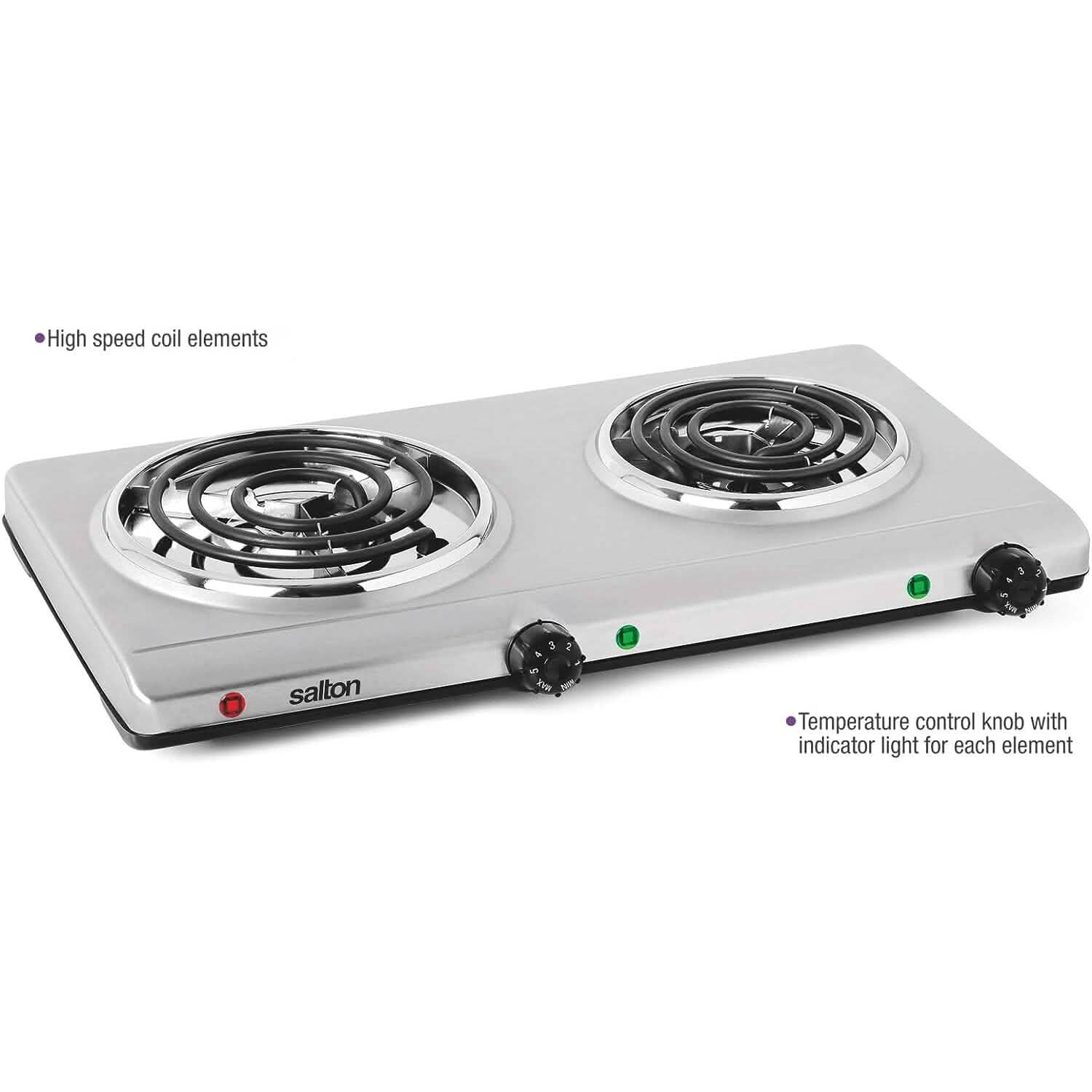 Salton Portable Double Cooktop DailySale