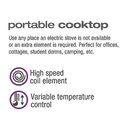 Salton Portable Electric Cooktop DailySale