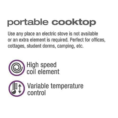 Salton Portable Electric Cooktop DailySale