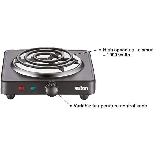 Salton Portable Electric Cooktop DailySale