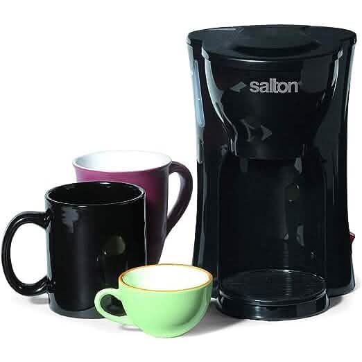 Salton Space Saving 1 Cup Coffeemaker - Black DailySale