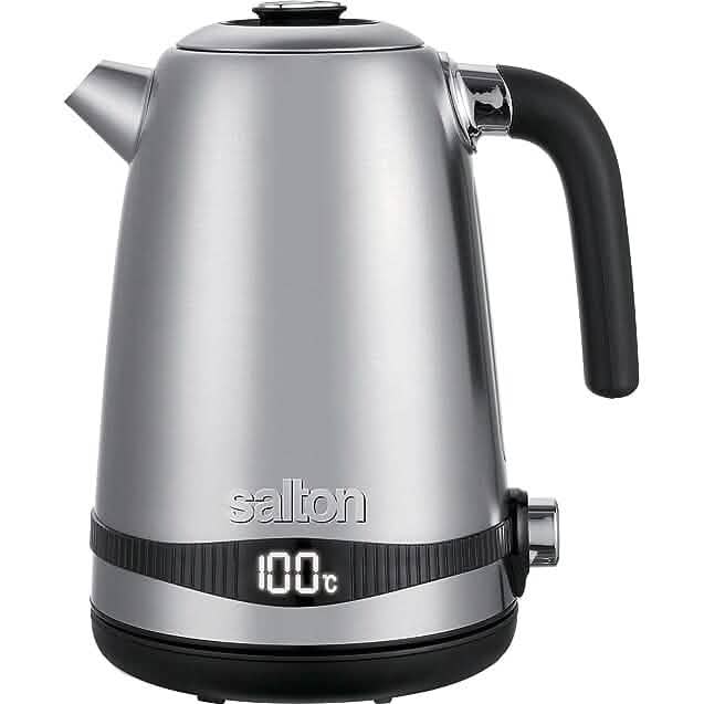 Salton Stainless Steel Digital Kettle - Variable Temperature DailySale