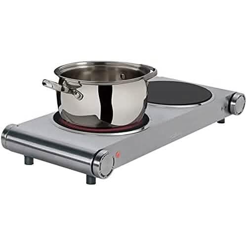 Salton Stainless Steel Infrared Portable Electric Cooktop DailySale