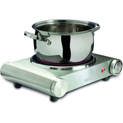 Salton Stainless Steel Infrared Portable Electric Cooktop DailySale