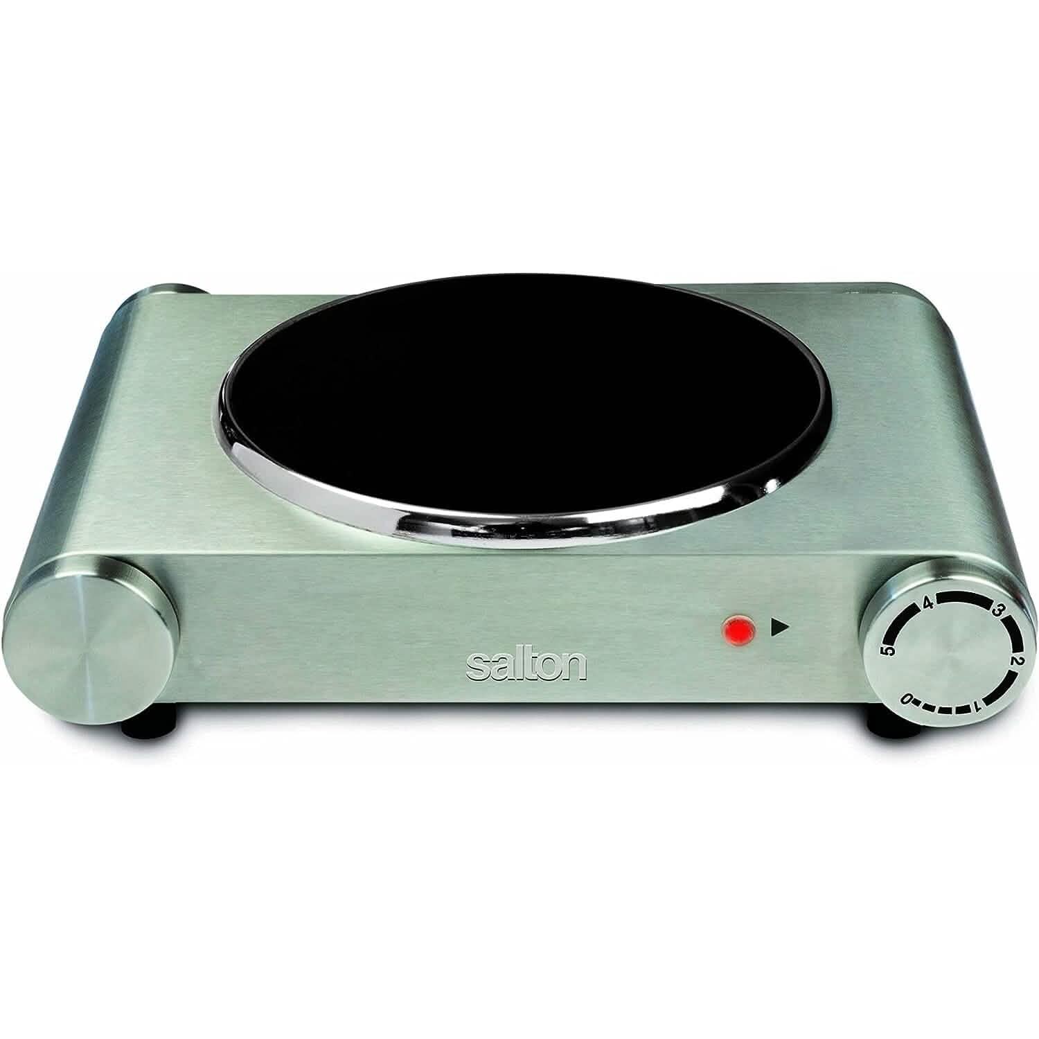 Salton Stainless Steel Infrared Portable Electric Cooktop DailySale