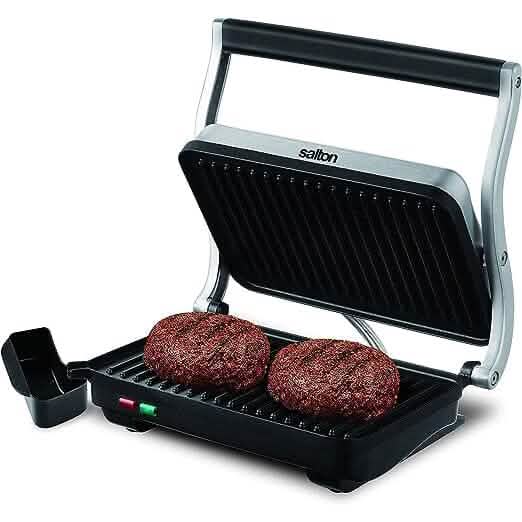 Salton Stainless Steel Panini Grill DailySale