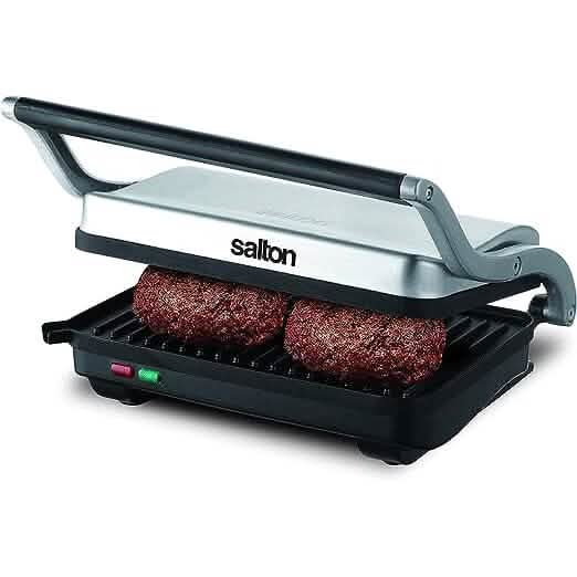 Salton Stainless Steel Panini Grill DailySale