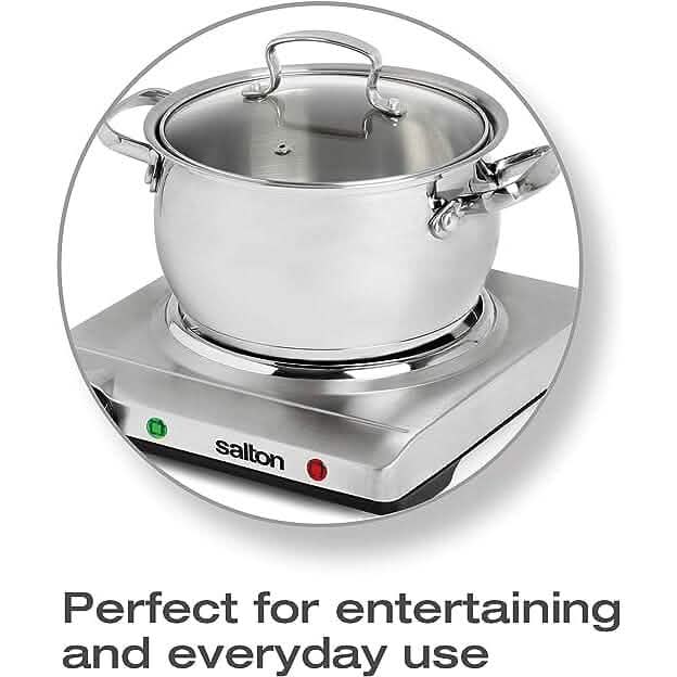 Salton Stainless Steel Portable Cooktop DailySale