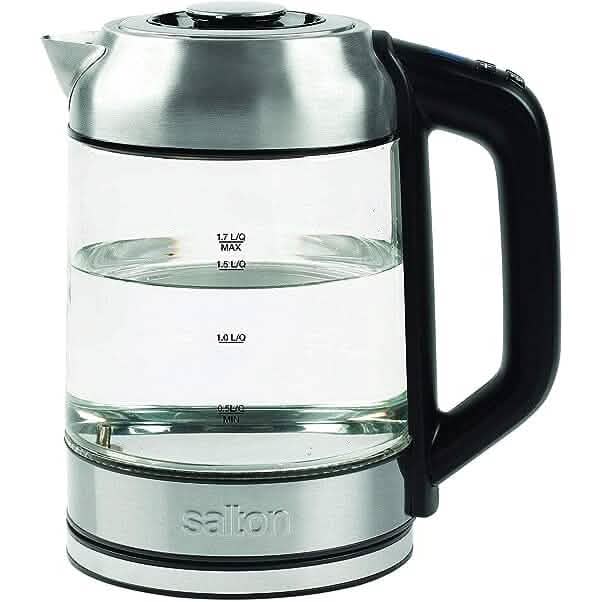 Salton Temperature Control Kettle & Tea Steeper 1.7 L/Qt DailySale