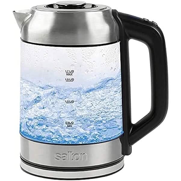 Salton Temperature Control Kettle & Tea Steeper 1.7 L/Qt DailySale