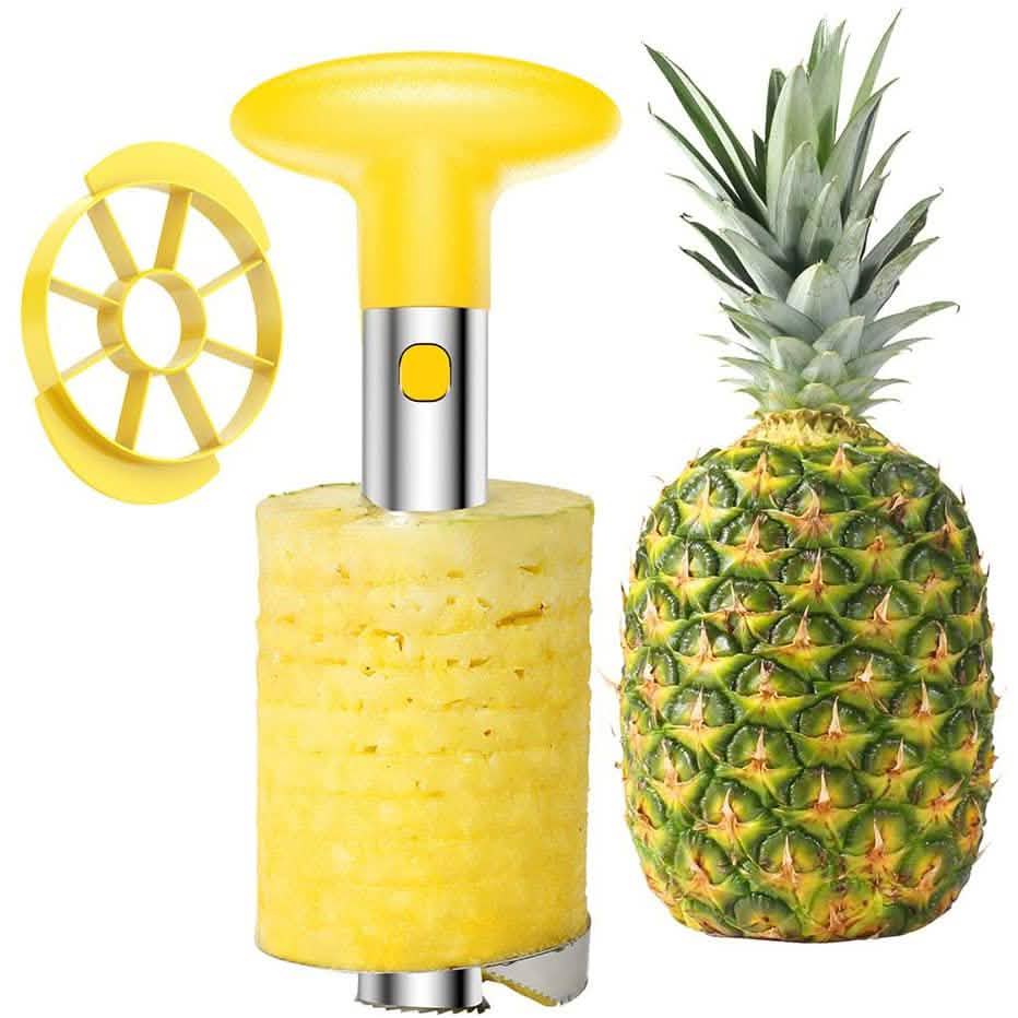 SameTech Easy Kitchen Tool Stainless Steel Fruit Pineapple Peeler Corer Slicer Cutter DailySale