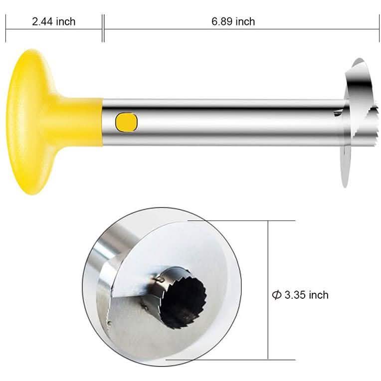 SameTech Easy Kitchen Tool Stainless Steel Fruit Pineapple Peeler Corer Slicer Cutter DailySale