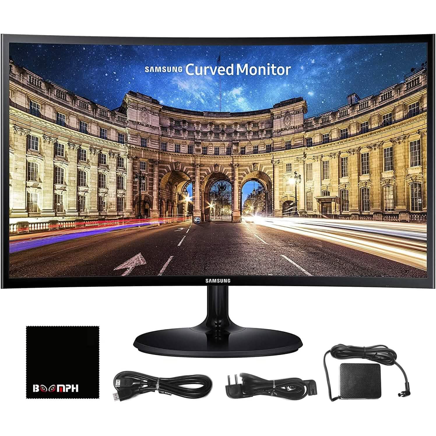 Samsung CF390 27" 16:9 Curved LCD FHD 1920x1080 Curved Desktop Black Monitor  (Refurbished) DailySale