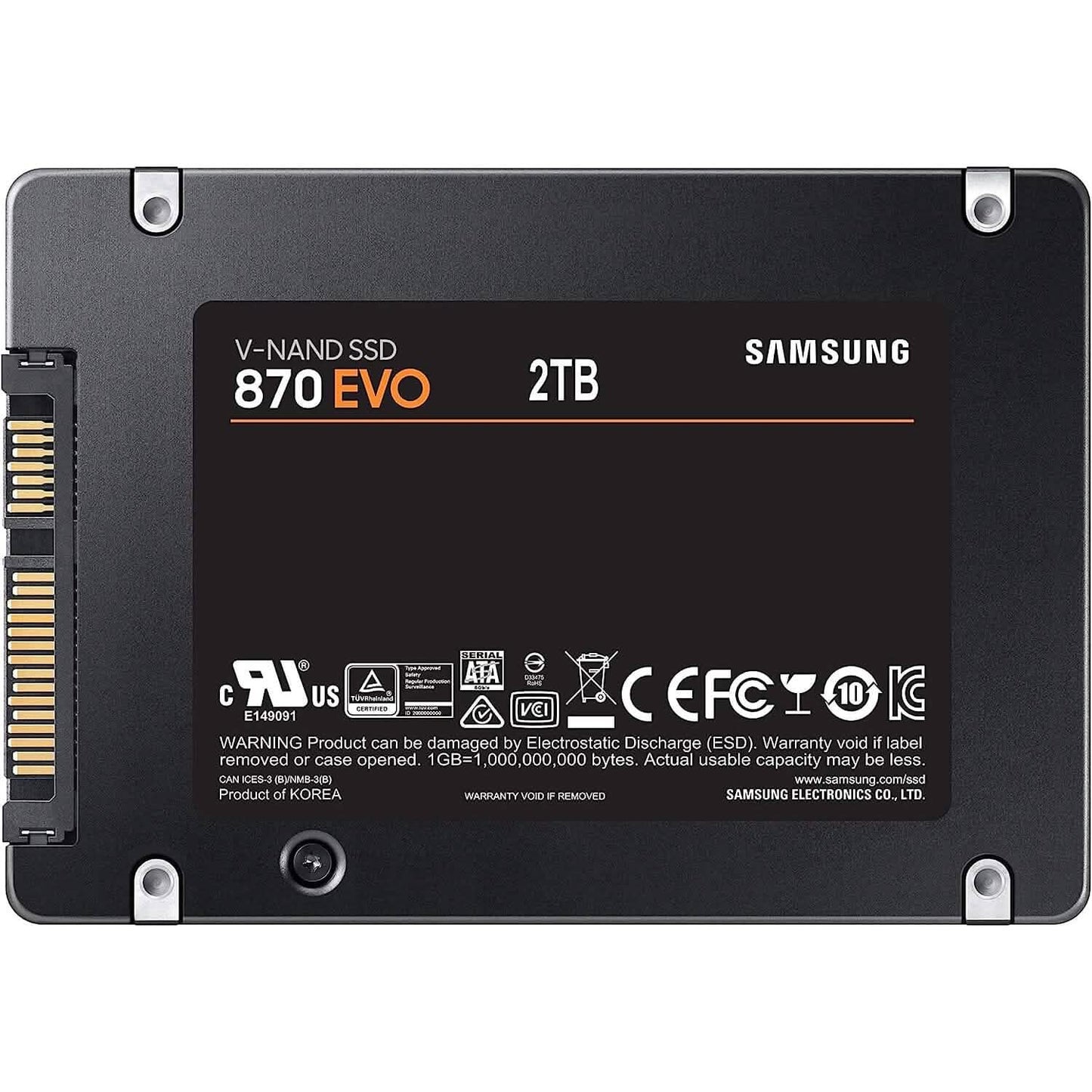 Samsung Electronics 870 EVO 2TB 2.5 Inch SATA III Internal SSD (MZ-77E2T0B/AM) (Refurbished) DailySale