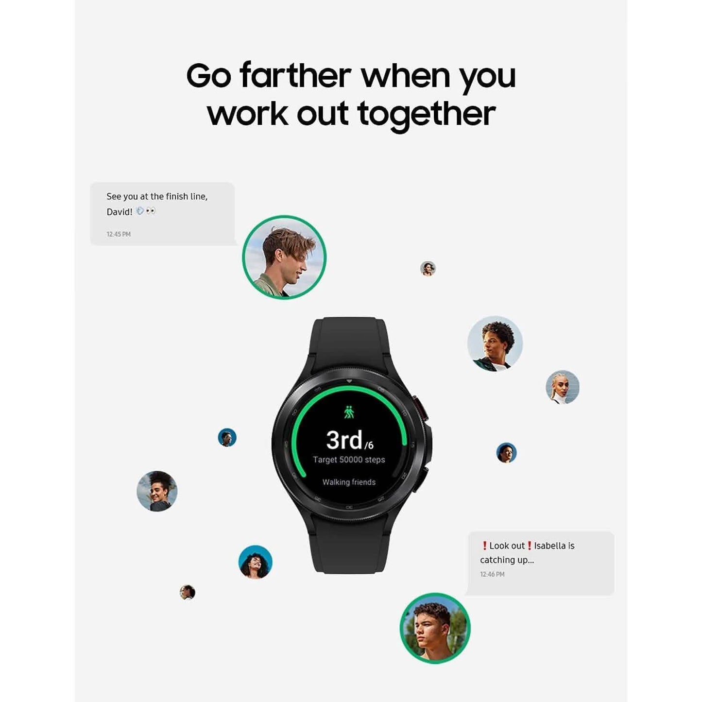 Samsung Electronics Galaxy Watch 4 Classic 46mm Smartwatch with ECG Monitor Tracker (Refurbished) DailySale