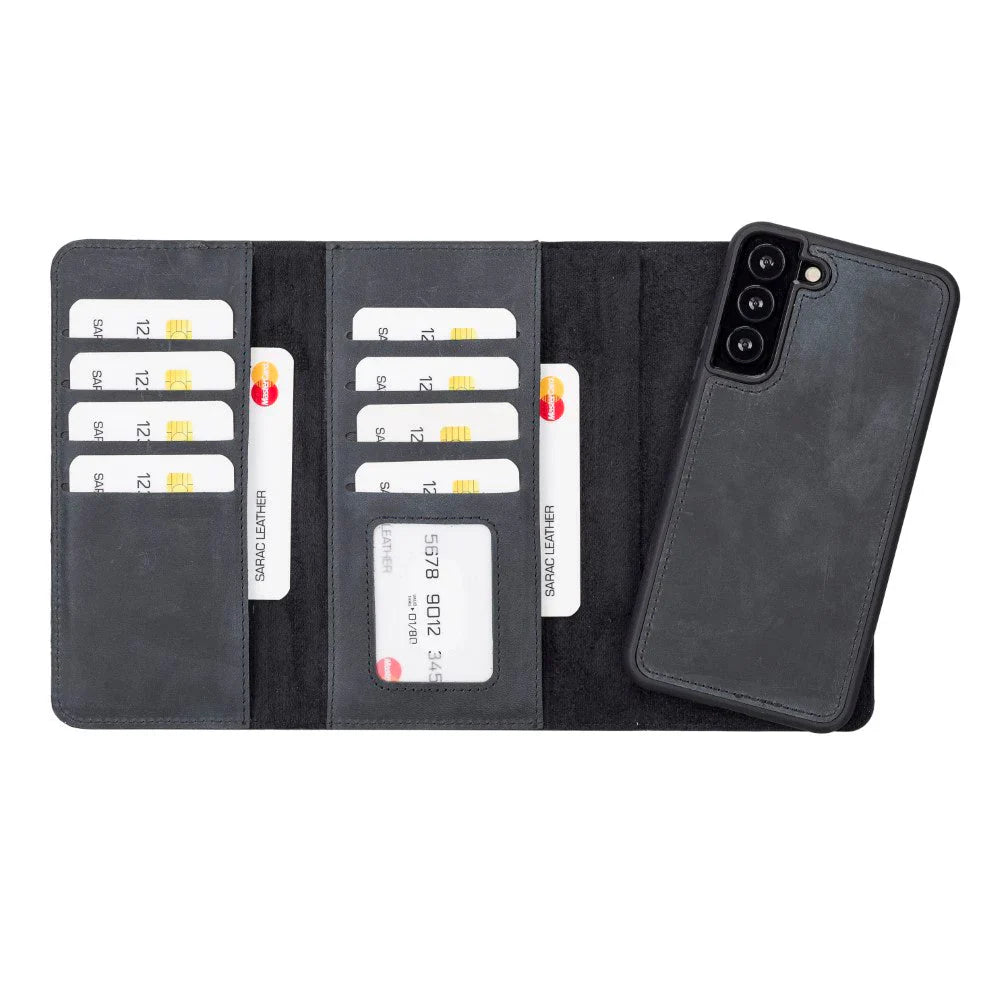 Samsung Galaxy S22 Plus Leather Wallet Case Detachable RFID – Santa Mizuri Leather