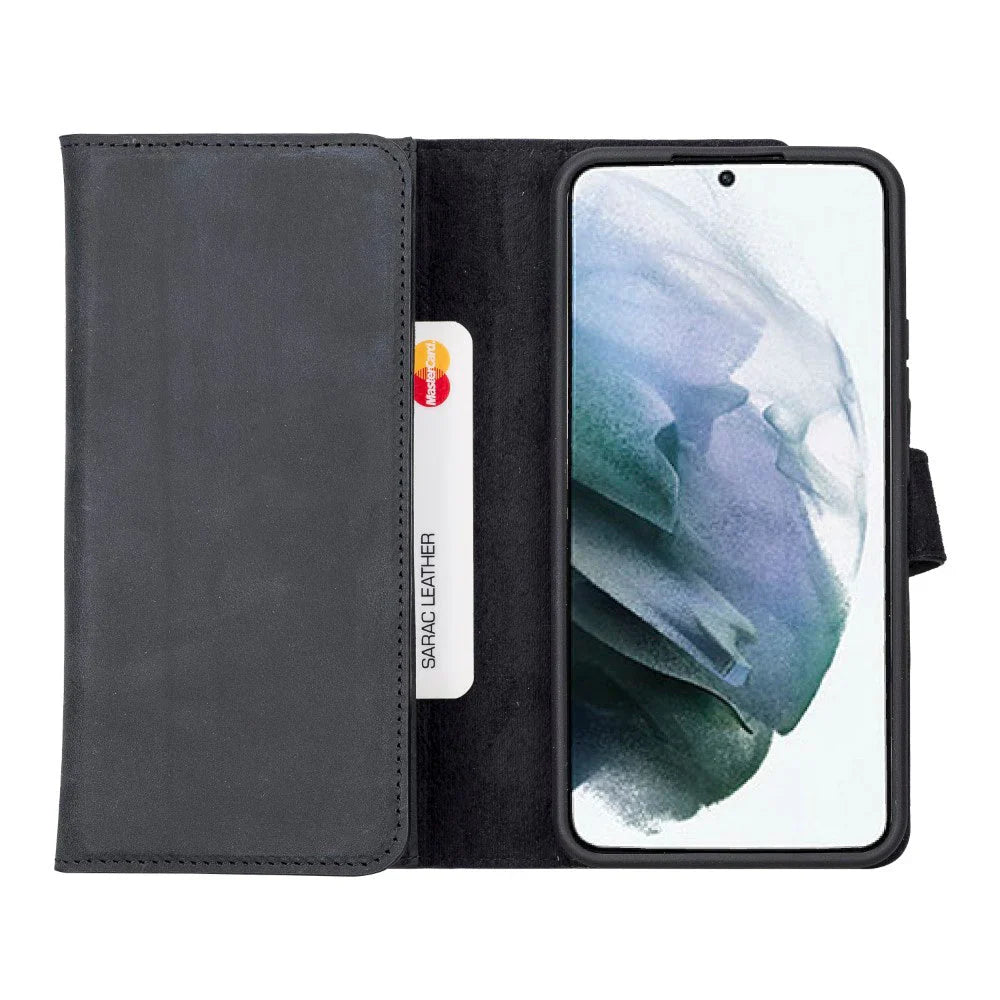 Samsung Galaxy S22 Plus Leather Wallet Case Detachable RFID – Santa Mizuri Leather