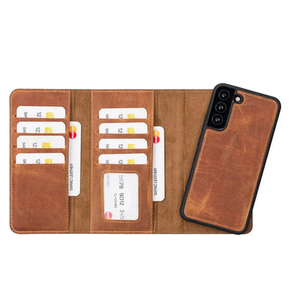 Samsung Galaxy S22 Plus Leather Wallet Case Detachable RFID – Santa Mizuri Leather