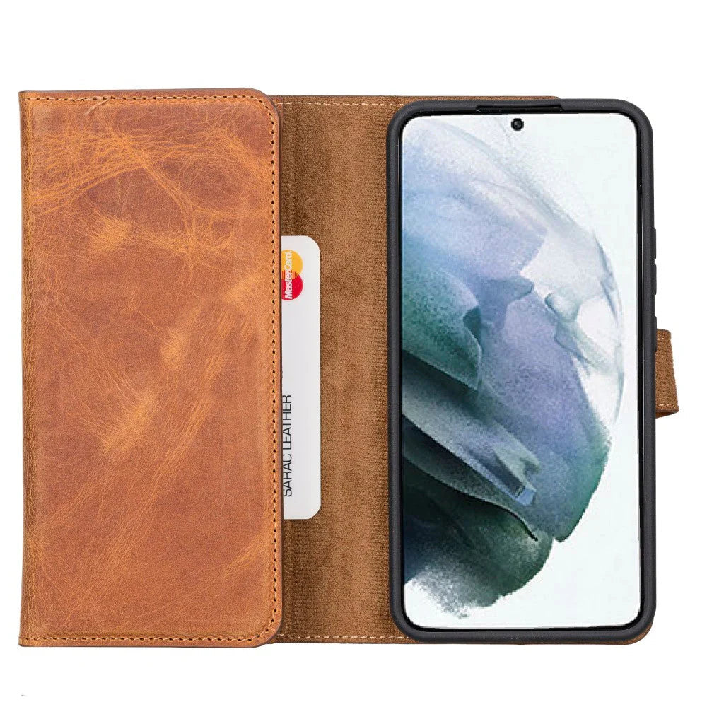 Samsung Galaxy S22 Plus Leather Wallet Case Detachable RFID – Santa Mizuri Leather